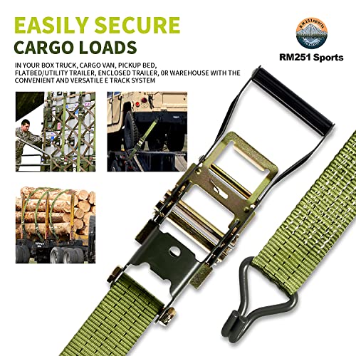 Ultimate Strength 2-Pack Ratchet Straps Heavy Duty 2" X 12' Coated J Hooks. Secure Cargo With 6600Lb Break Strength - Ideal For Trucks And Trailers #TOP3