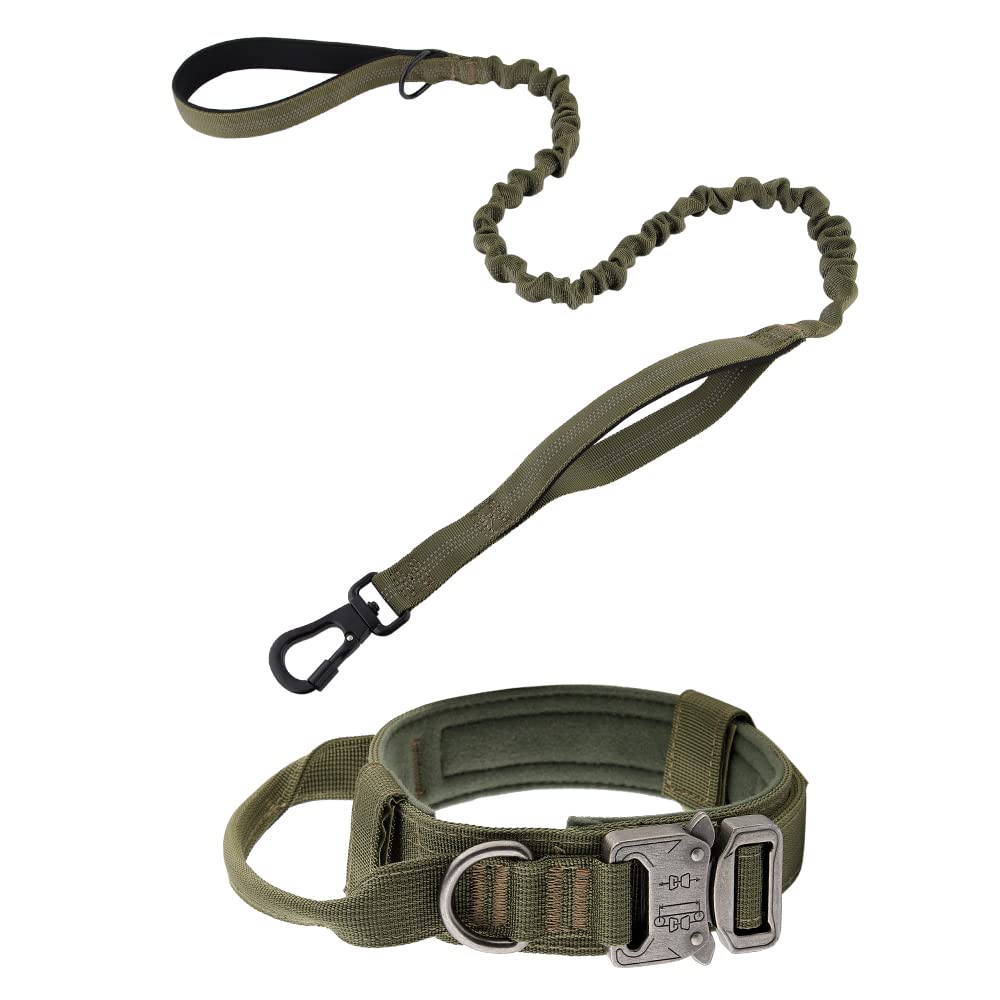 Plutus Pet Tactical Dog Collar, Soft Padded, Adjustable With Heavy Duty