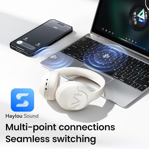 Image of HAYLOU S30 Pro ANC Wireless Headphones, Bluetooth 5.4, 80H Over Ear Headset