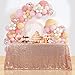 B-COOL Sparkly Rose Gold Sparkly Sequin Glamorous Tablecloth Backdrop Wedding Party Decoration