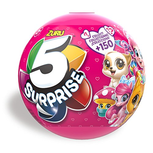 5 surprise pink mystery capsule collectible toy by zuru
