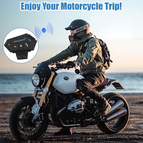 Intercomunicador casco moto con reducción de ruido y manos libres Bluetooth 5.0 6