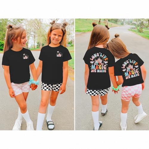 Image of GLIGLITTR Girl Magical Shirt Magic Kingdom Shirt Long Live All The Magic We Made Tshirt Holiday Castle Family Vacation Outfit
