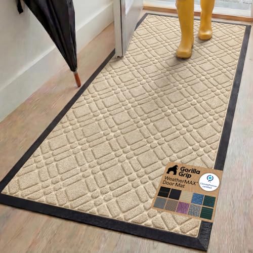 GORILLA GRIP WeatherMax Doormat 72x24 rubber indoor outdoor