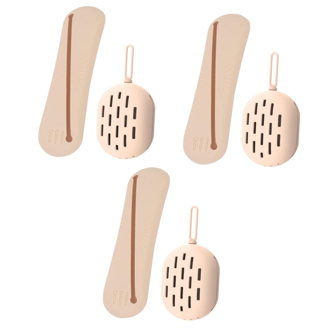 MAGICLULU 3 Juegos De Bolsa De Cosméticos De Huevo De Belleza Esponja Facial Soporte De Esponja De Maquillaje Soporte De Herramientas De Maquillaje De Silicona De a De Belleza