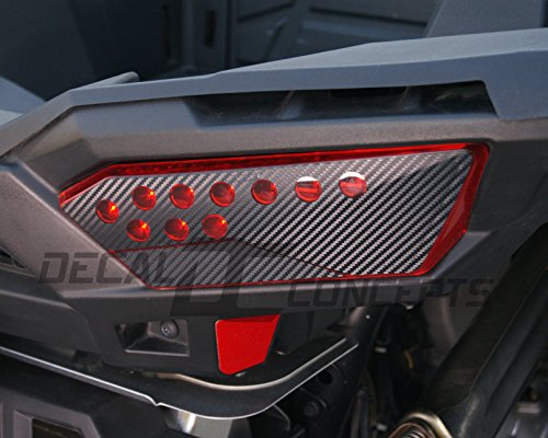 Decal Concepts Carbon Fiber Tail Light Decal kit - Fits RZR 1000 (2014-2016)