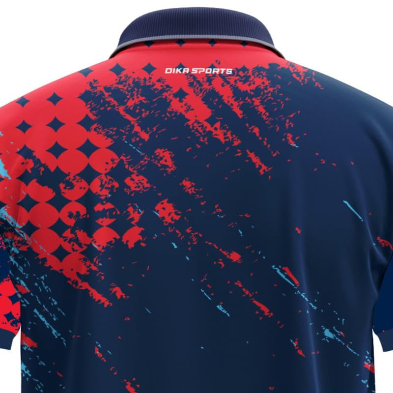 Dika Sports Personalized Sportswear Cricket t-Shirt with Name India t20 Jersey 2024 KidsBlack t Shirt | 2 Year to 5XL Red 3