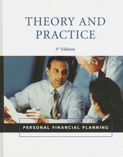 Personal Financial Planning Theory & Practice