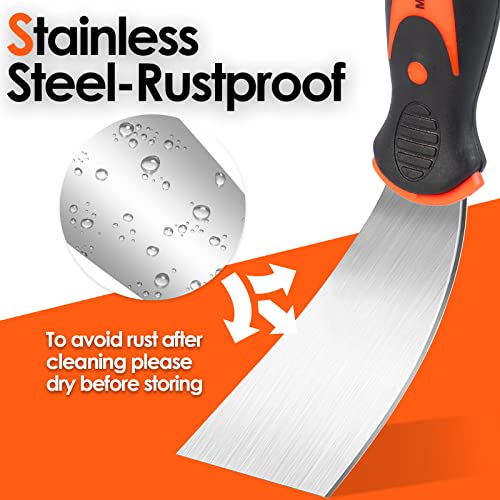 Matework HPK9 Putty Knife,9 Piece Stainless Steel Paint Scraper Tool Set,With Taping Knife Tool thumb #3