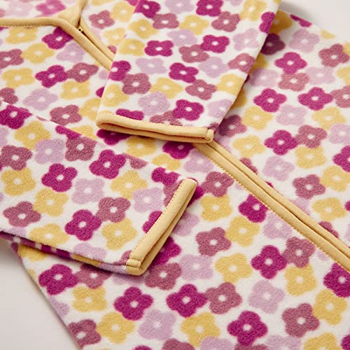 Daysu Micro Fleece Baby Sleep Sack With Long Sleeves, Plush Warm Baby Sleeping Bag With 2-Way Zipper, Unisex Sleep Sack For Infant Newborn 18-24 Months, Floral #TOP1