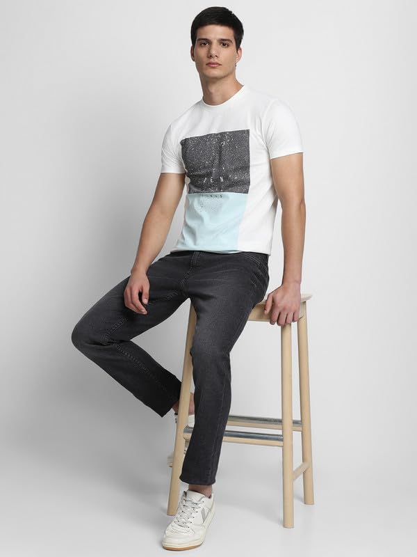 Image of Dennis Lingo Men's Cotton Crew Neck Graphic Print Regular Fit T-Shirts