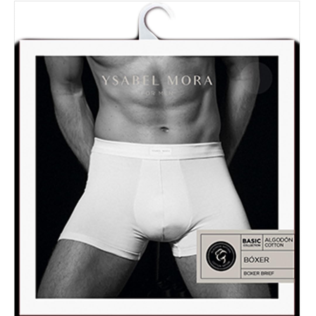 YSABEL MORA Calzoncillos Bóxer Básicos Anchos de Algodón Natural para Máxima Comodidad y Sujeción, Adaptabilidad y Suavidad en Cada Uso, Versátiles para Todo Tipo de Cuerpos y Estilos.