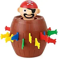Pula Pirata Barril Educativo Infantil, Jogo Interativo e Divertido para Meninos e Meninas de Todas as Idades