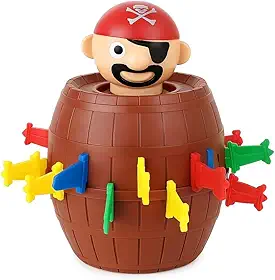 Pula Pirata Barril Educativo Infantil, Jogo Interativo e Divertido para Meninos e Meninas de Todas as Idades