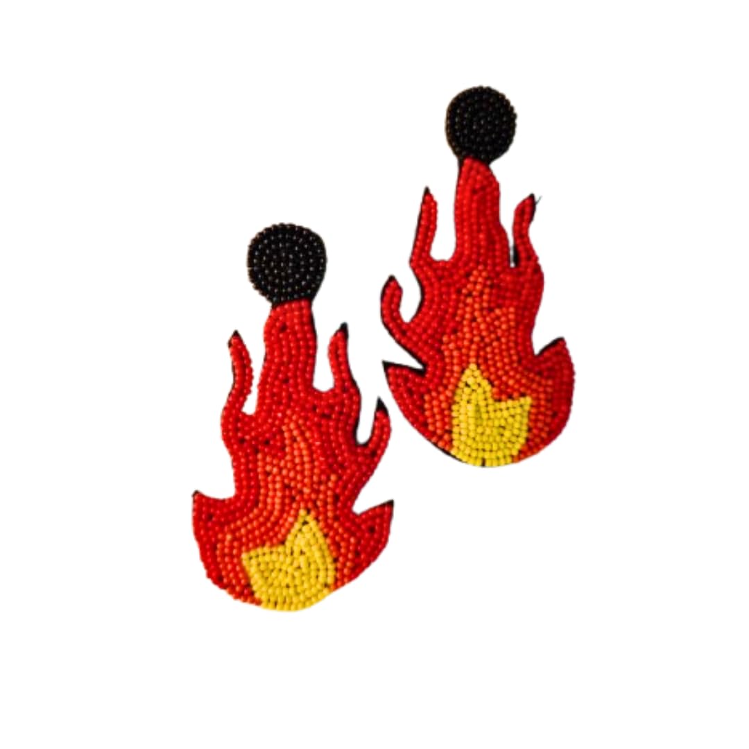 Surakshit Hub Beaded Jhumka Earrings for Women - Traditional Indian Dangle Earrings with Vibrant Design, Perfect for Festive and Special Occasions (Aag) (B0DFVBCJMK) Amazon Price History, Amazon Price Tracker