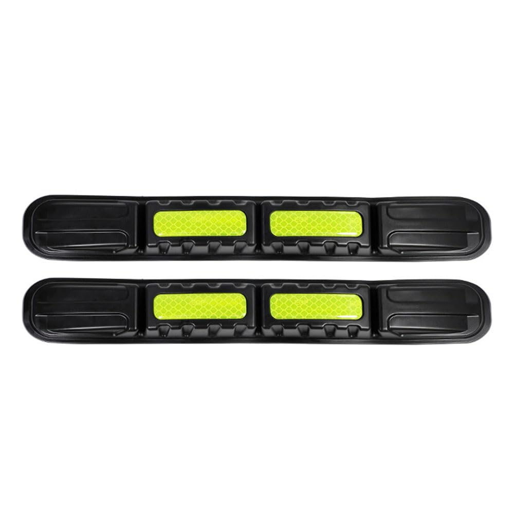 AXIYUE 2pcs Car Bumper Protector Strips for Peugeot Expert (G9 K0 2007-2025 2026),Anti-Scratch Front Rear Bumper Guard Corner Edge Protection,Carbon Fiber Texture Rubber Collision Strip,Green