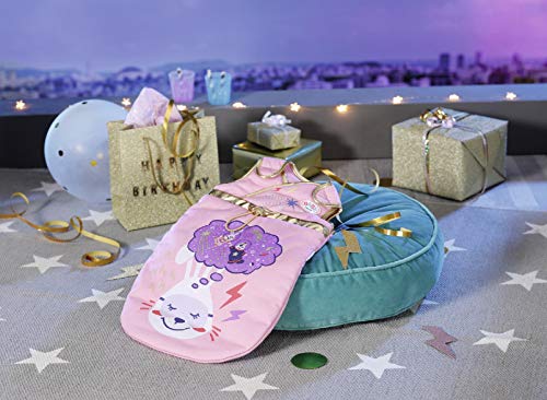 Zapf Creation 831120 BABY born Happy Birthday Schlafsack - rosa Puppenschlafsack für 43cm Puppen mit goldenen… – Bild 4