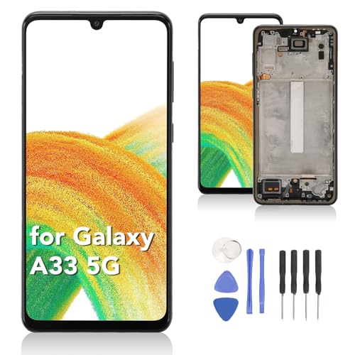 Écran tactile LCD pour Galaxy A33 5G avec lecteur empreinte fluide