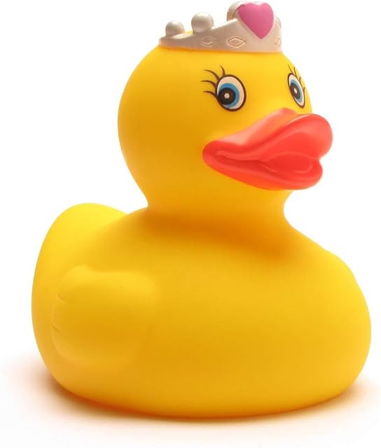 Duckshop I Rubber Duck Princess I Squeaky Duck I Length: 7.5 cm