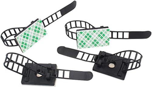 Miniatura 4 de Organizador de cables de escritorio, 25 piezas, bridas de cables, clips adhesivos, organizador de cables, gestión de cables de escritorio