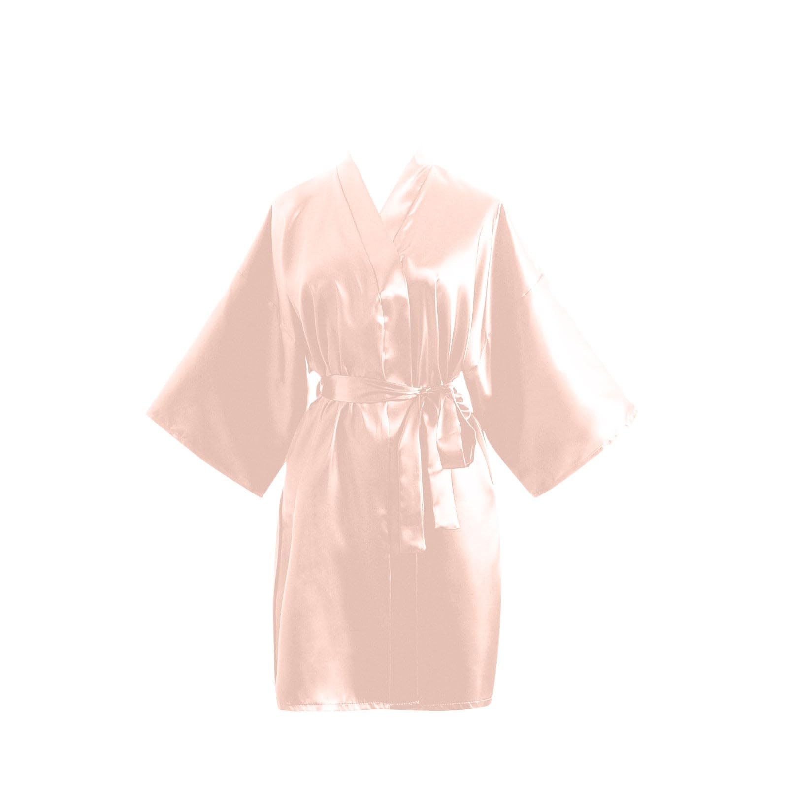 Women Solid Sexy Robes Knee Length Knit Bathrobe Lightweight Soft Sleepwear V-Neck Casual Ladies Plus Size Loungewear
