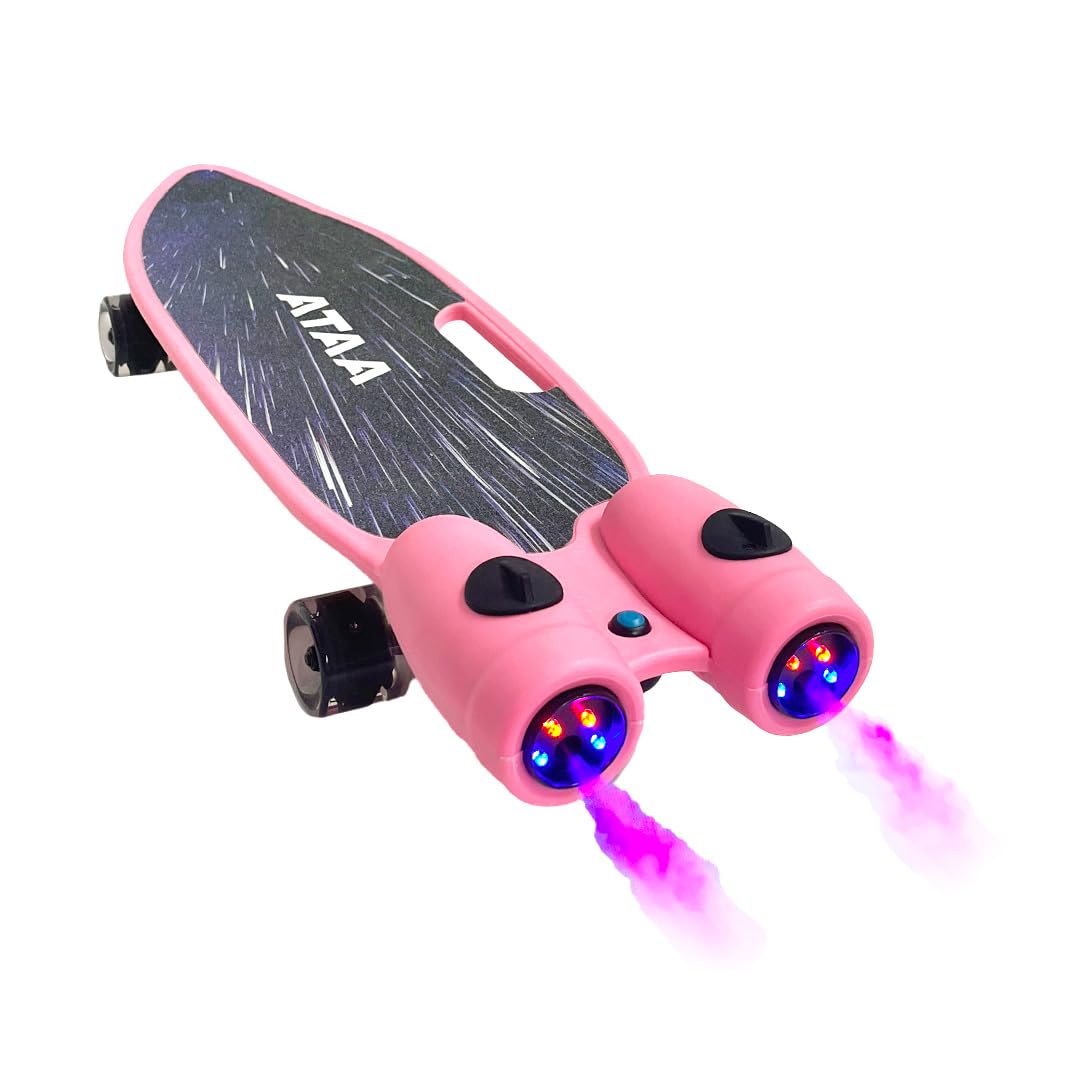 Monopatín ATAA Misil con Luces y Humo, Casco y Set de Protección