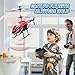 Dwi Dowellin RC Helicopter, Remote Control Helicopter Toy for Kids with 26 Mins Flight(2 Batteries),8 Light Modes,Easy Control for Boys Girls Age 8-12(Red)