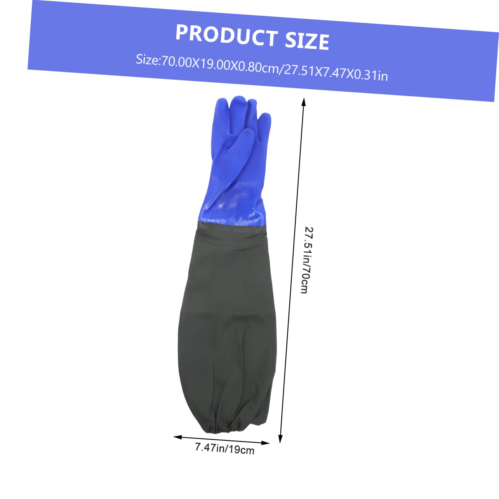 Mipcase Outdoor Fish Gloves 1 Pair of Long Waterproof Gloves for Catching Fish and Gardening