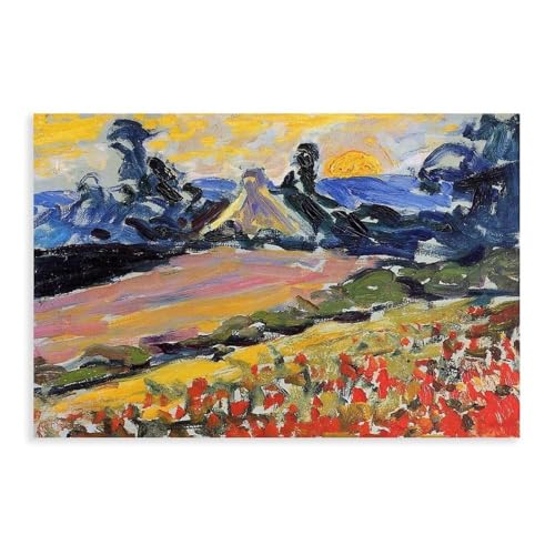 Impression sur toile Henri Edmond paysage de qualité supérieure