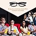 MECCANIXITY Polarized 3D Viewing Glasses, Passive Circular 3D Glasses for Anaglyph Movie Cinema Game TV Photo Projector Blue