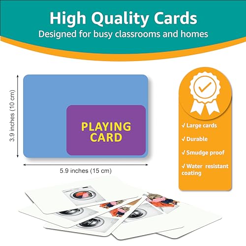 Picture My Picture Prepositions Flash Card Set – Speech Therapy Tool for Vocabulary, Communication & Thinking, Scratch-Resistant with Activity Guide, Suitable for Education, ESL & ABA – Set of 40 - Image 6