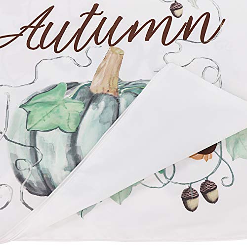 Ivenf Thanksgiving Decoration 18X18 Throw Pillow Cover 4Pcs, White Pumpkins Acorns Maple Leaves Give Thanks Decorative Pillow Covers, Fall Autumn Cushion Covers For Home Office Couch Sofa Bed #TOP2