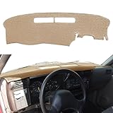 Yiz Dash Cover Mat Custom Fit for Chevrolet Chevy S10 Blazer/GMC Jimmy Sonoma/Olds Oldsmobile Bravada/Isuzu Hombre,Dashboard Cover Pad Carpet (94-97 Beige) J34