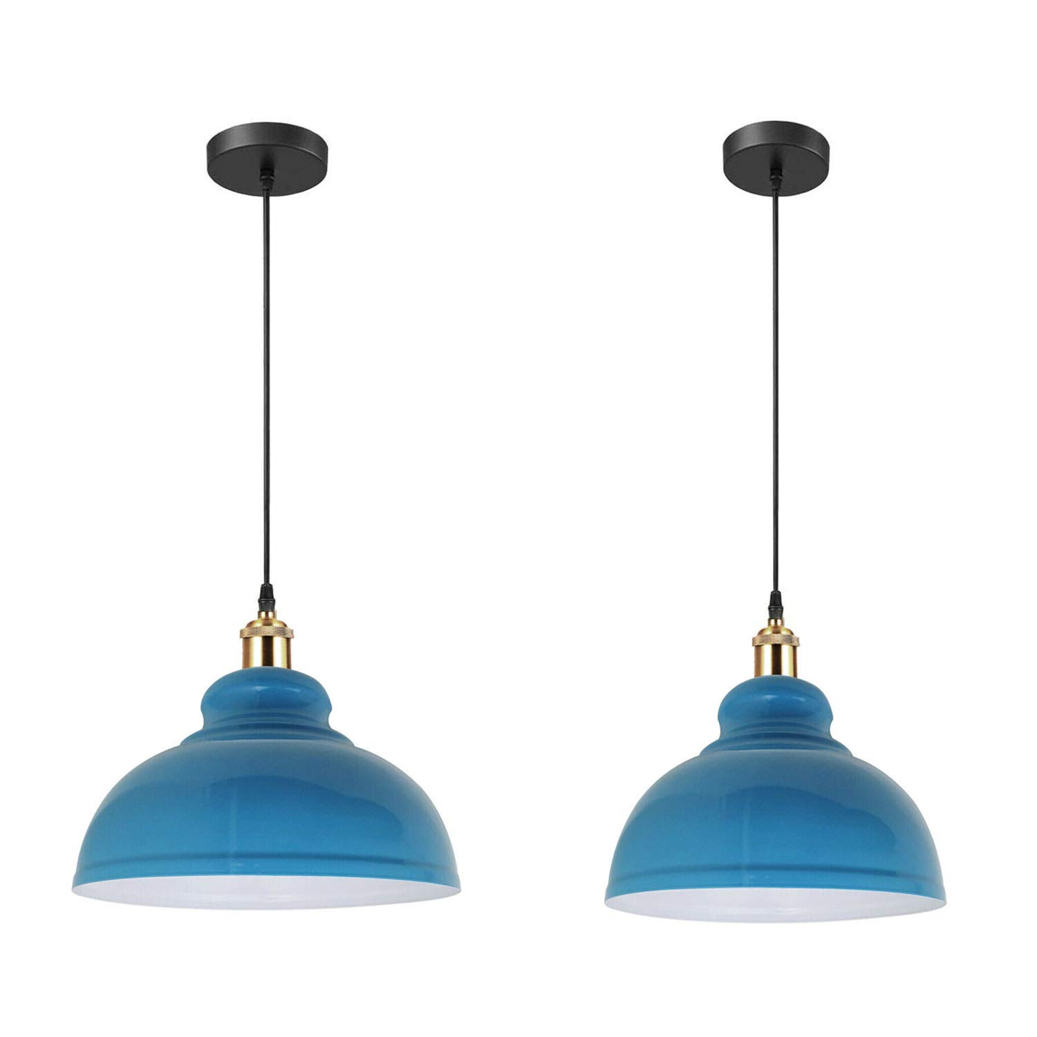 DC VOLTAGE Vintage Dome Shade Pendant Light Industrial 95cm Adjustable Hanging Pendant Light Ceiling Lighting for Dining Room, Bar, Club and Restaurant