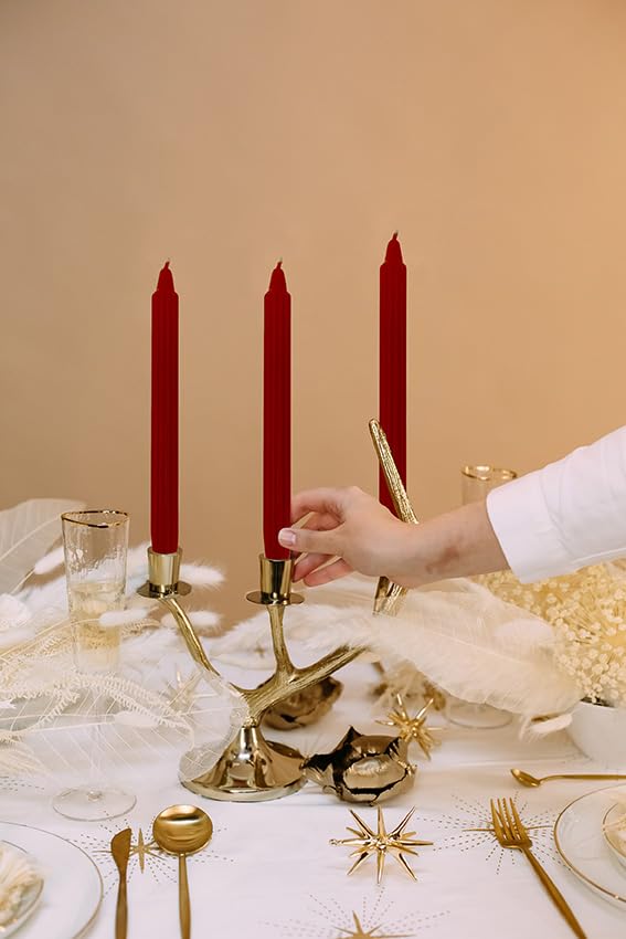 Lot de 2 Bougies Coniques LED Scintillement sans Flamme Fausses Bougies