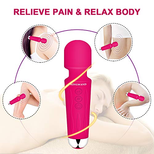 KINGWAND Mini Small Wand Massager (Rose)