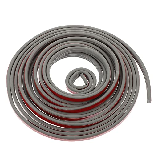 Cabilock 1 Rollo Tope de puerta de silicona door seal strip Sello aislamiento de la puerta barrer borrador cinta aislante de silicona burlete para aislamiento de puertas gel de sílice Grey
