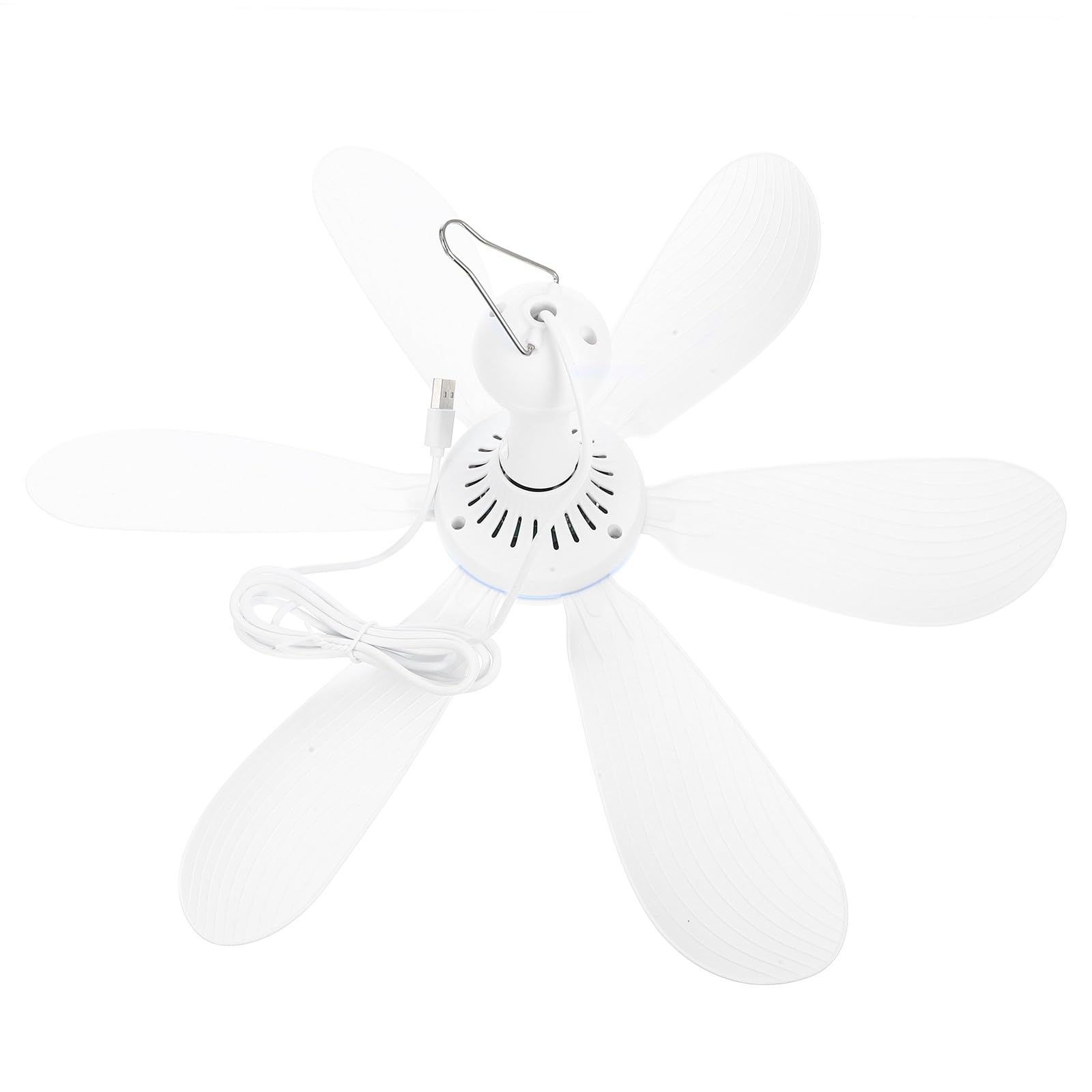 Ventilador de techo USB con viento fuerte para exterior y acampadas veraniegas en tienda