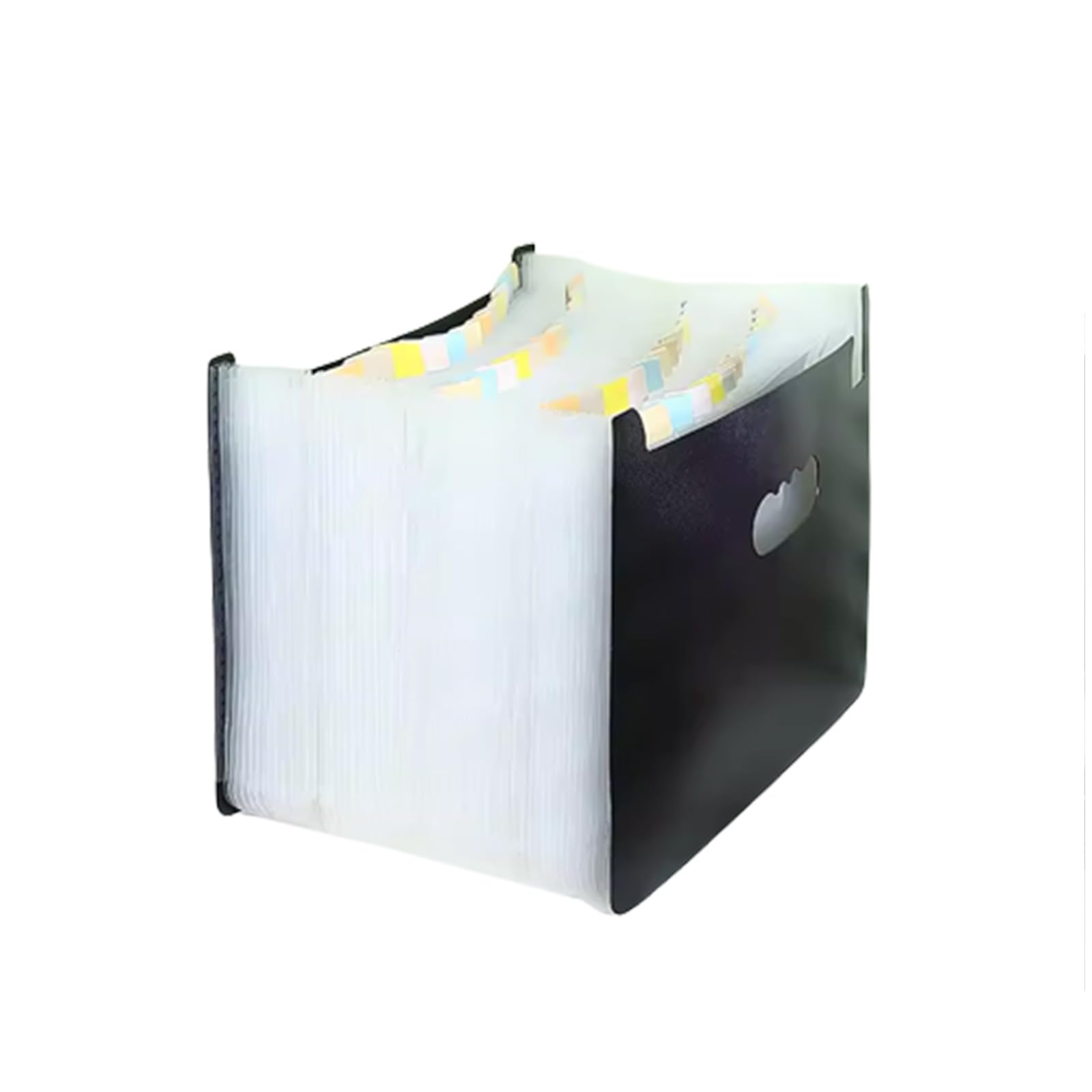 Organizador de archivos en acordeón de plástico, Organizador de archivos acordeón expandible plástico A4 con 48 bolsillos