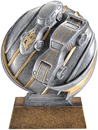 5" Pinewood Derby MX500 Series Trophy with 3 Lines of Custom Text
