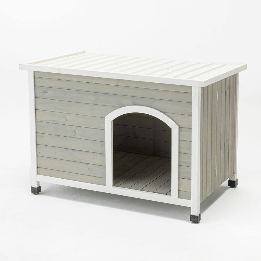 Amazon.co.jp: カインズ(CAINZ) 組み立て簡単木製犬舎 平屋根 幅103cm