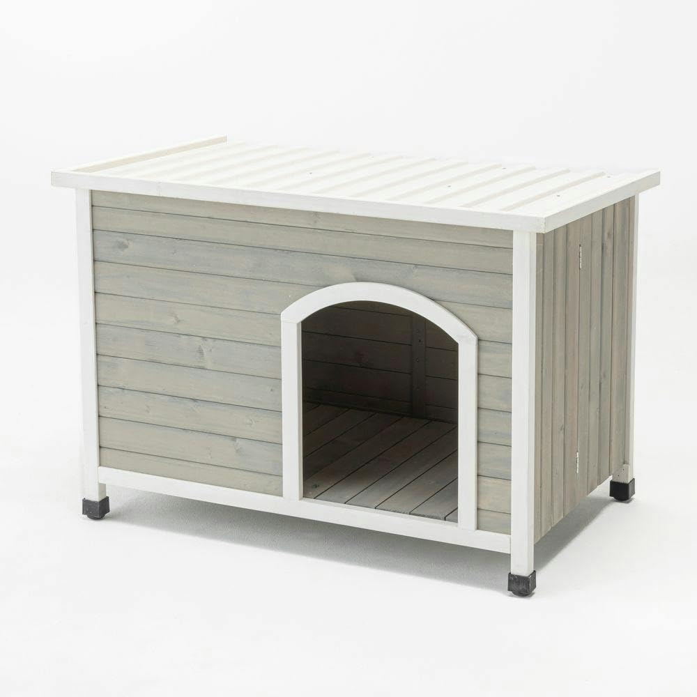 Amazon.co.jp: カインズ(CAINZ) 組み立て簡単木製犬舎 平屋根 幅