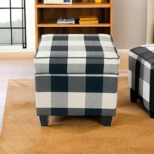 Homepophomedecork7342f2262classicsquarestorageottomanwithliftofflidottomanwithstorageforlivingroombedroomblackplaidlarge Urban Country Home Decor Homepop home decor k7342 f2262 classic square storage ottoman with lift off lid ottoman with storage for living room bedroom black plaid large urban country home decor