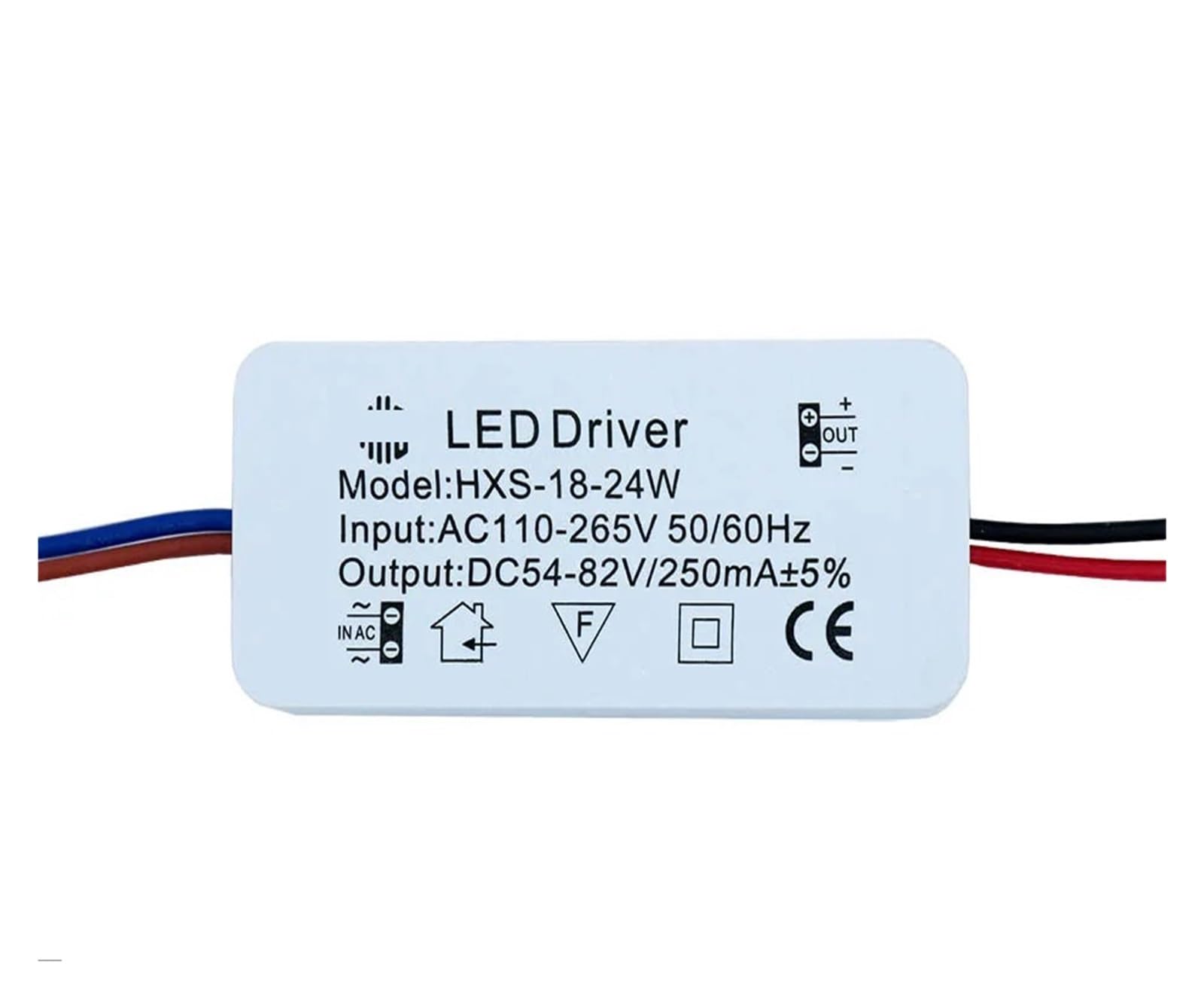 Controlador de aislamiento LED 18-24W con salida DC54-82V estable para focos empotrados