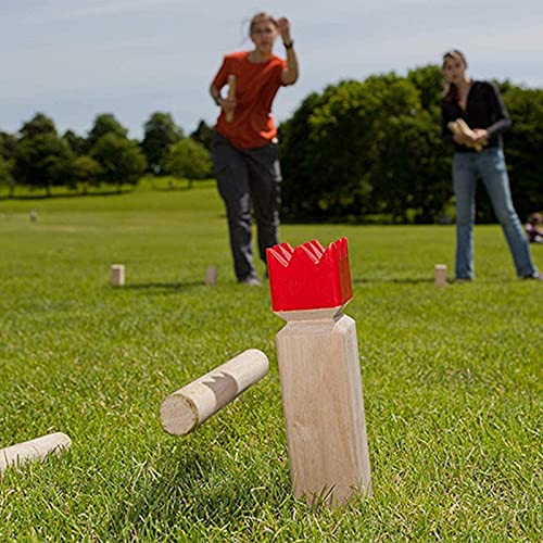 Image of Juegoal Kubb Game Set Backyard Game Set Outdoor Tossing Game Set with Carrying Bag