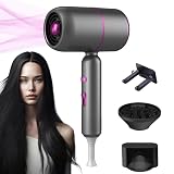 Secador Pelo, Secador De Pelo Seguridad Mejorada secador pelo profesional Potente viento cálido/frío, AC Motor, adecuado para familias y el salón, 2000W