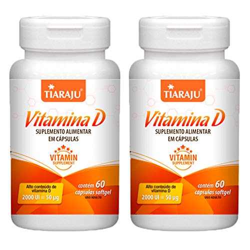 Vitamina D 2000 UI - 2 unidades de 60 Cápsulas - Tiaraju
