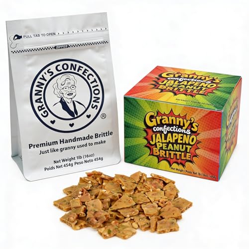 Granny's Confections Old-Fashioned Jalapeño Peanut Brittle 16oz (454g) – Spicy