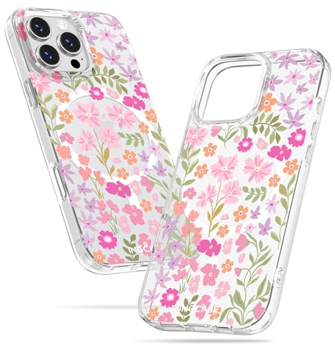 Coque iPhone 16 Pro Max MagSafe transparente et mignonne en TPU souple pour femmes