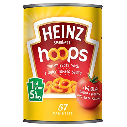 Anneaux de spaghetti Heinz 400g lot de 24 pour repas rapide